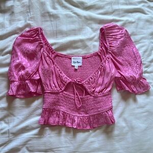 Cheetah Print Hot Pink Top